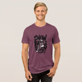 Schneebattle bereit Tri-Blend shirt (Vorderseite voll)