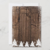 Schneebaum, 80. Winter Geburtstag, Frauen Einladung (Rückseite)