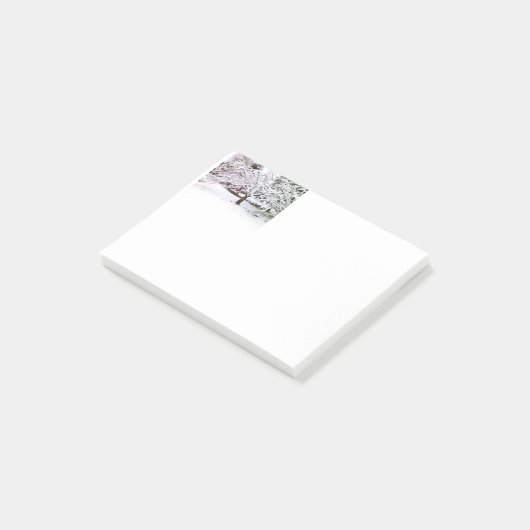 Schneebaum-Nachhinweise Post-it Klebezettel (angewinkelt)