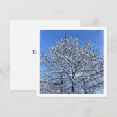 Schneebaum - Personalisierte Karte (Vorne/Hinten)