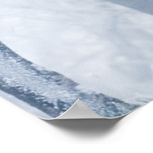 Schneebaum Poster (Ecke)