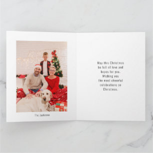 Schneebaum und rote Vögel frohe Weihnachten Karte