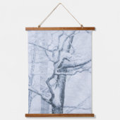 Schneebaum Wandteppich Mit Holzrahmen (Vorderseite)