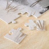 Schneebaum Winter Schnee Weihnachten Puzzle (Seite)