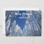 Schneebaume aus Montana Foto Template Feiertagskarte (Vorderseite)