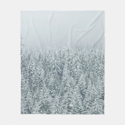 SCHNEEBÄUME FLEECEDECKE (Vorderseite)