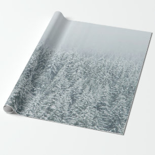 SCHNEEBÄUME GESCHENKPAPIER