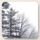 Schneebäume: Horizontal Getränkeuntersetzer (Vorderseite)