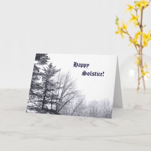 Schneebäume: Horizontal Karte (Gelbe Blume)