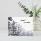 Schneebäume: Horizontal Postkarte (Stehend Vorderseite)