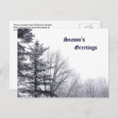 Schneebäume: Horizontal Postkarte (Vorne/Hinten)