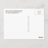 Schneebäume: Horizontal Postkarte (Rückseite)