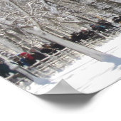 Schneebäume im Central Park Poster (Ecke)