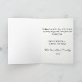 Schneebäume im Kopfbrett geklappte Fotokarte Feiertagskarte (Innenseite)