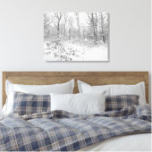 Schneebaume im Poconos Leinwanddruck (Insitu (Schlafzimmer))