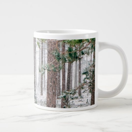 Schneebäume Jumbo-Tasse (Rechts)