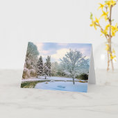 Schneebäume Karte (Gelbe Blume)