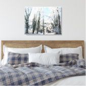 Schneebaume Landschaft Foto Canvas Print Leinwanddruck (Insitu (Schlafzimmer))