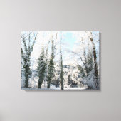 Schneebaume Landschaft Foto Canvas Print Leinwanddruck (Vorderseite)