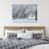 Schneebäume Landschaft Single drucken Leinwanddruck (Insitu (Schlafzimmer))