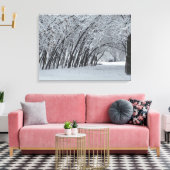 Schneebäume Landschaft Single drucken Leinwanddruck (Insitu (Wohnzimmer))