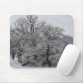 Schneebäume Winter Feiertag Kunst Mauspad (Mit Mouse)