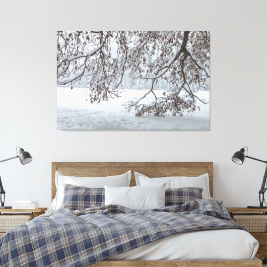 schneebedeckt leinwanddruck (Insitu (Schlafzimmer))