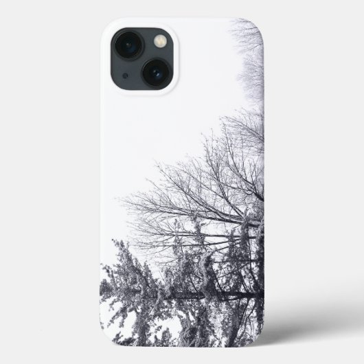 Schneebedeckte Bäume: Horizontal Case-Mate iPhone Hülle (Rückseite)