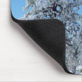 Schneebedeckte Bäume in den Bergen der Laguna Mousepad (Ecke)