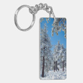 Schneebedeckte Bäume in den Bergen der Laguna Schlüsselanhänger (Vorderseite links)