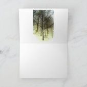 Schneebedeckte Bäume Karte (Innenseite)