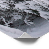 Schneebedeckte Bäume Poster (Ecke)
