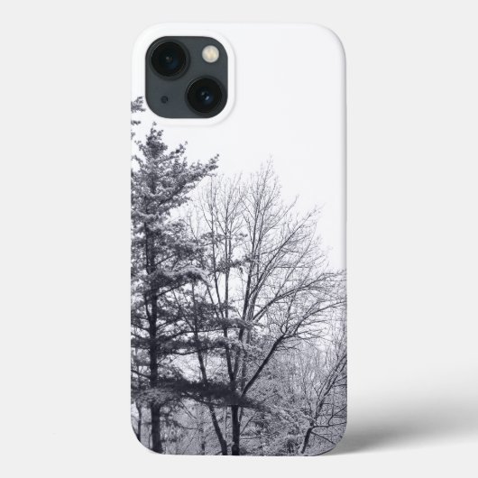Schneebedeckte Bäume: Vertikal Case-Mate iPhone Hülle (Rückseite)