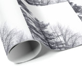 Schneebedeckte Bäume: Vertikal Geschenkpapier (Rolleneckpunkt)