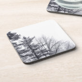 Schneebedeckte Bäume: Vertikal Getränkeuntersetzer (Linke Seite)