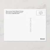 Schneebedeckte Bäume: Vertikal Postkarte (Rückseite)