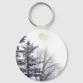 Schneebedeckte Bäume: Vertikal Schlüsselanhänger (Vorderseite)