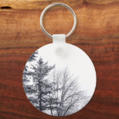 Schneebedeckte Bäume: Vertikal Schlüsselanhänger (Vorderseite)