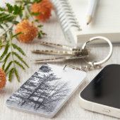 Schneebedeckte Bäume: Vertikal Schlüsselanhänger (Vorderseite rechts)