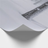 SCHNEEBEDECKTE BÄUME WÄHREND DES TAGES GESCHENKPAPIER (Ecke)