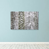 Schneebedeckte Baumstämme im Yosemittal - Leinwanddruck (Insitu (Holzboden))