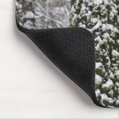 Schneebedeckte Baumstämme im Yosemittal - Mousepad (Ecke)