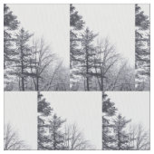 Schneebedeckte Baumwinterstoffe Foto Stoff (Nahaufnahme)
