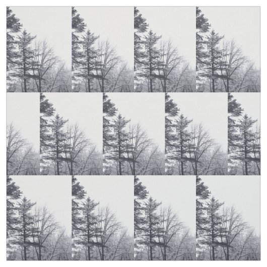 Schneebedeckte Baumwinterstoffe Foto Stoff (Muster)