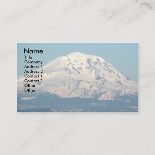Schneebedeckte Berg Adams Landschaft Visitenkarte (Vorderseite)