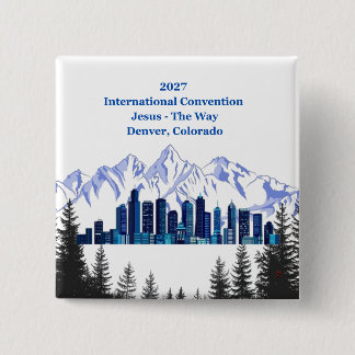 Schneebedeckte Berge Denver Button