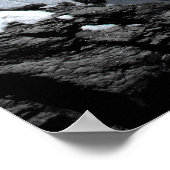 Schneebedeckte Berge in den Schweizer Alpen Poster (Ecke)