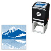 Schneebedeckte Berge in einem See Permastempel (Beispiel)