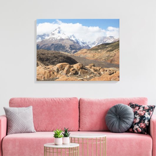 Schneebedeckte Berge Leinwanddruck (Insitu (Wohnzimmer))