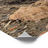 Schneebedeckte Berge Poster (Ecke)